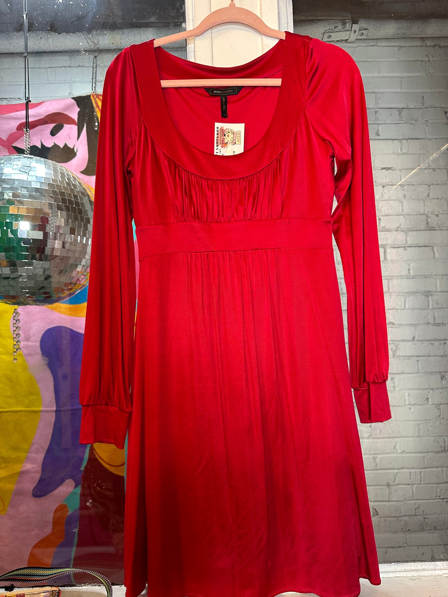 Red BCBG Maxaria MIDI Dress