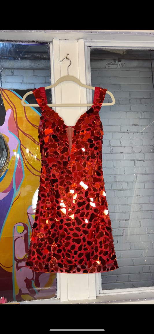 Red Disco Dress