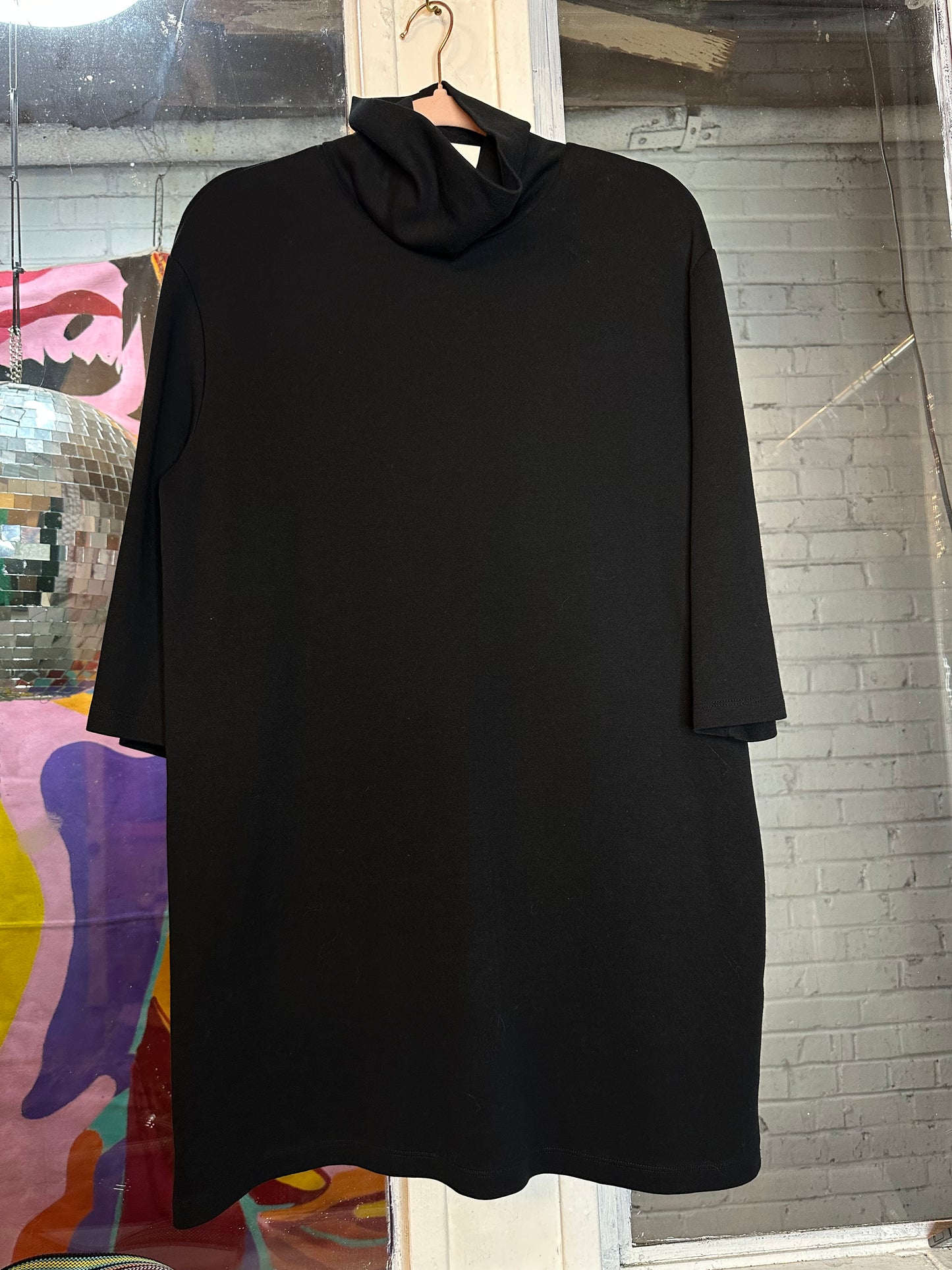 Black Turtle Neck Dress