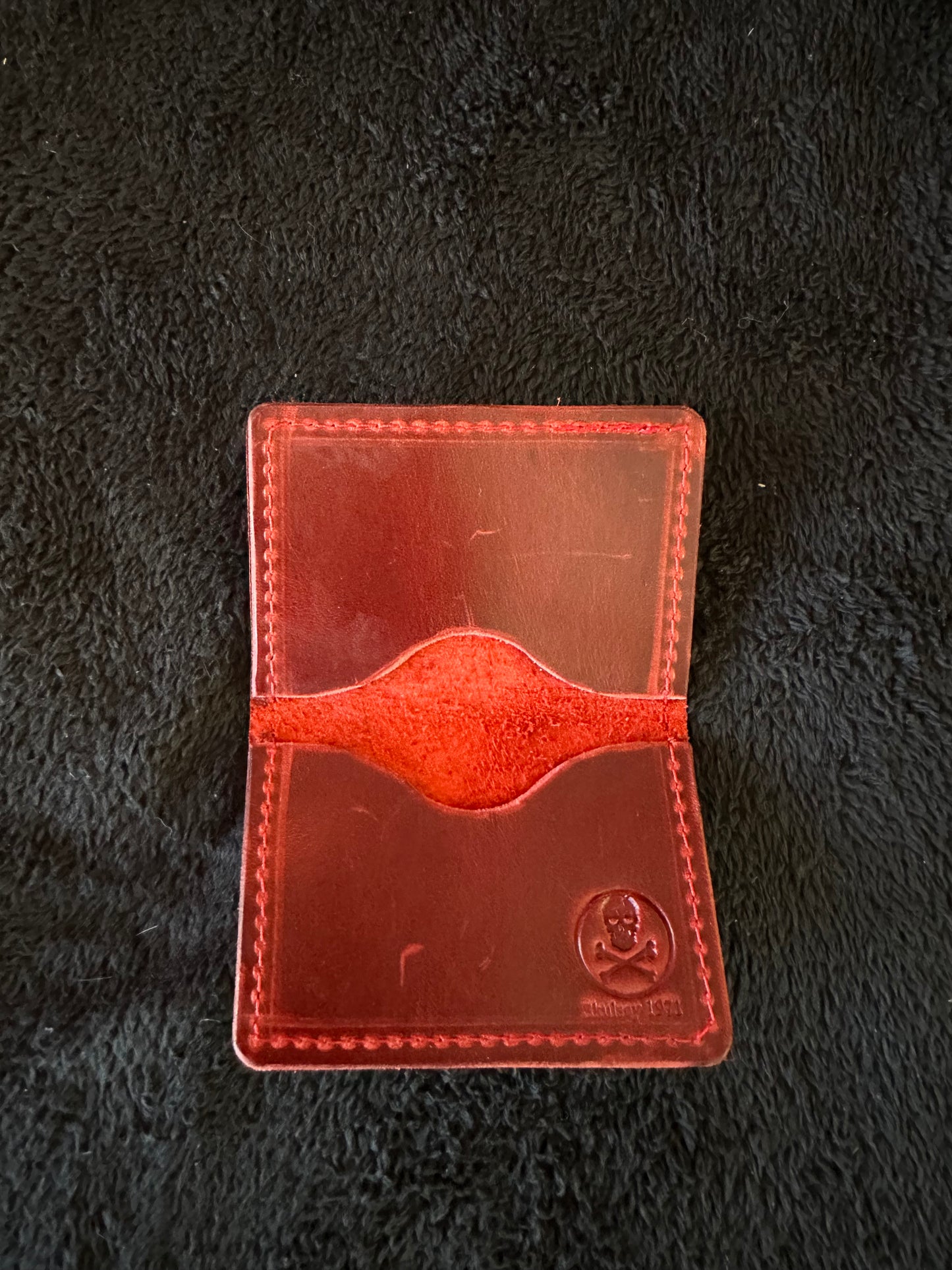 Red Leather Card Holders